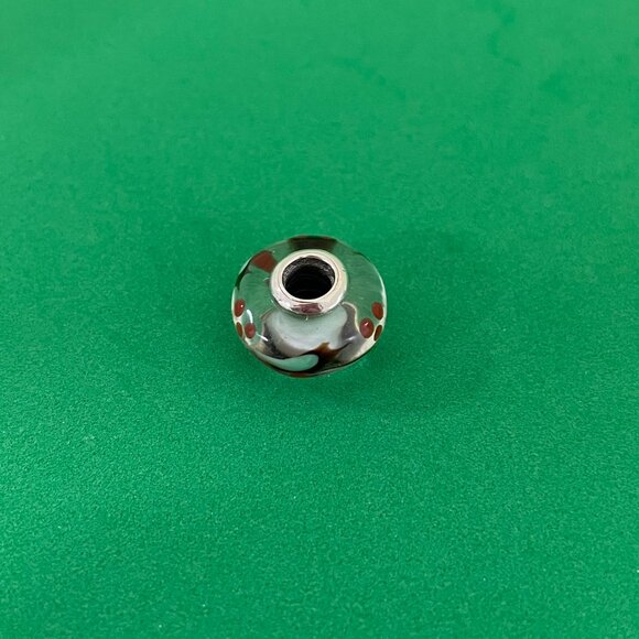 PANDORA Christmas Holly Glass Murano Charm - Picture 5 of 5